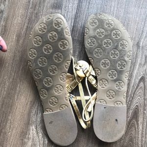 Tory Burch Shoes - Tory Burch Gold Sandal Tory Burch Shoes - Tory Burch Gold Sandal